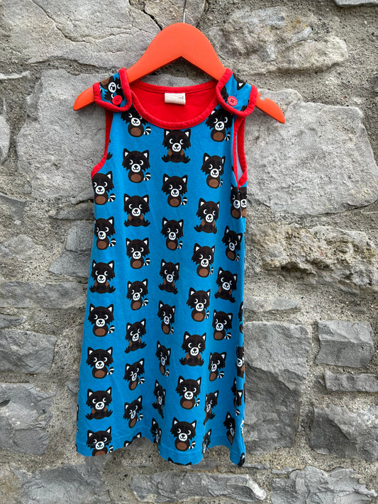 Blue raccoon play dress  3-4y (98-104cm)