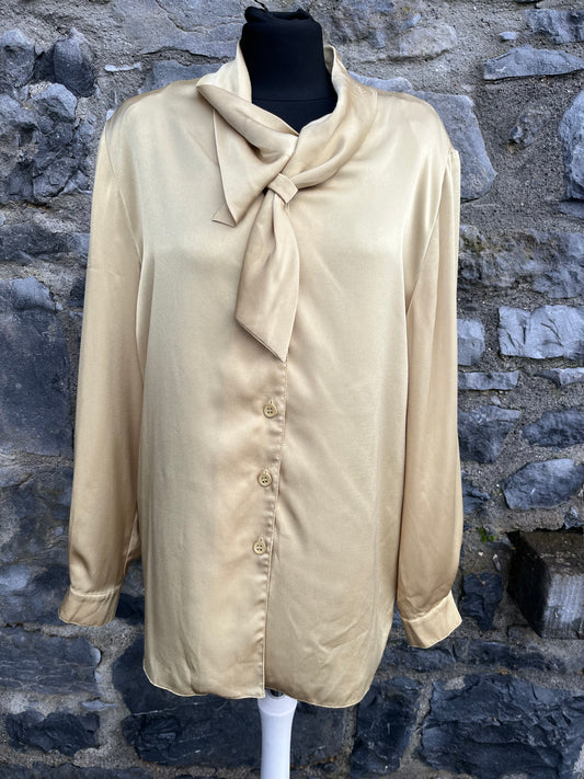 90s gold blouse uk 16-18