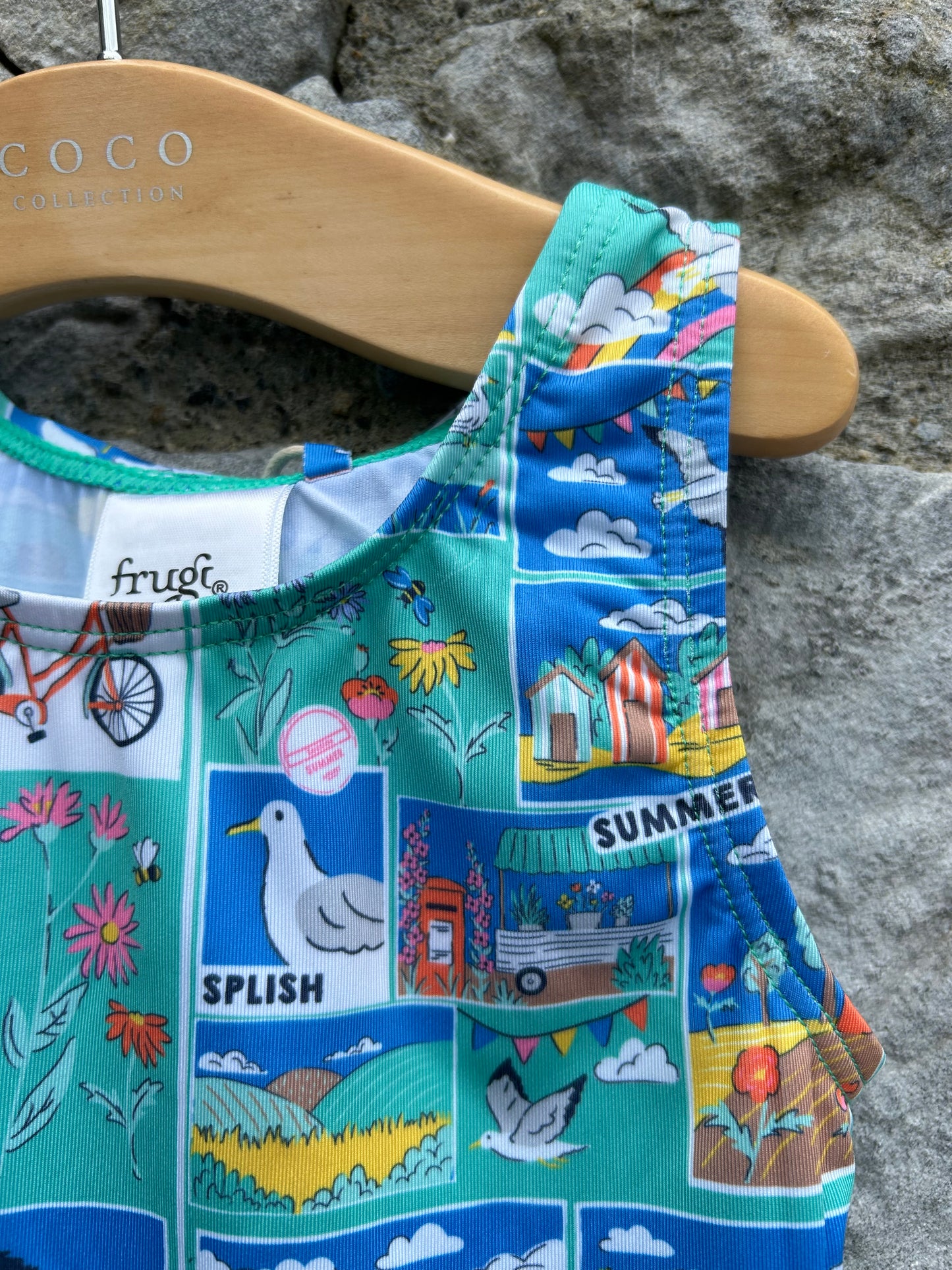 Summer patchwork swim suit  18-24m (86-92cm)