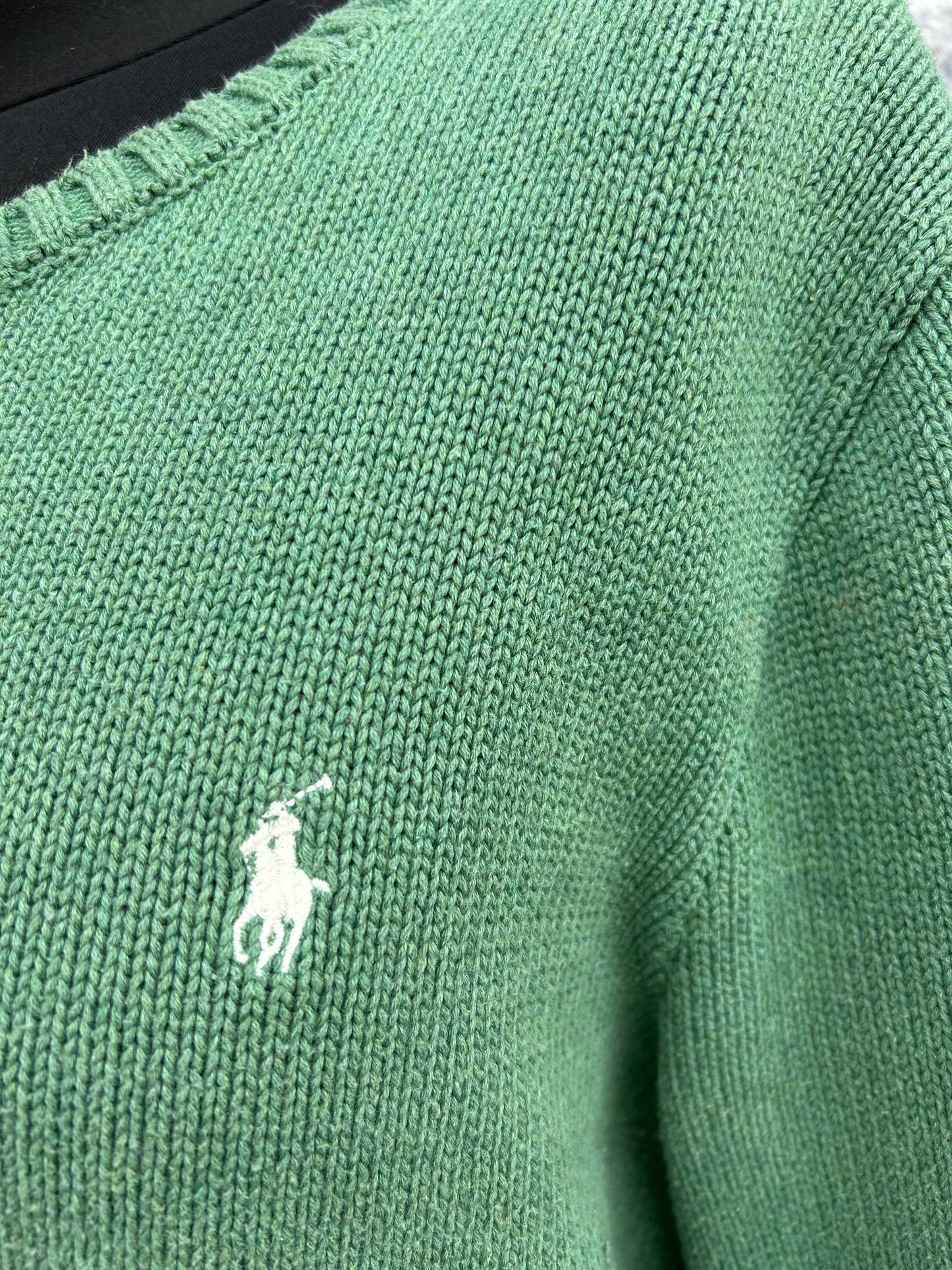 RL green jumper uk 12-14