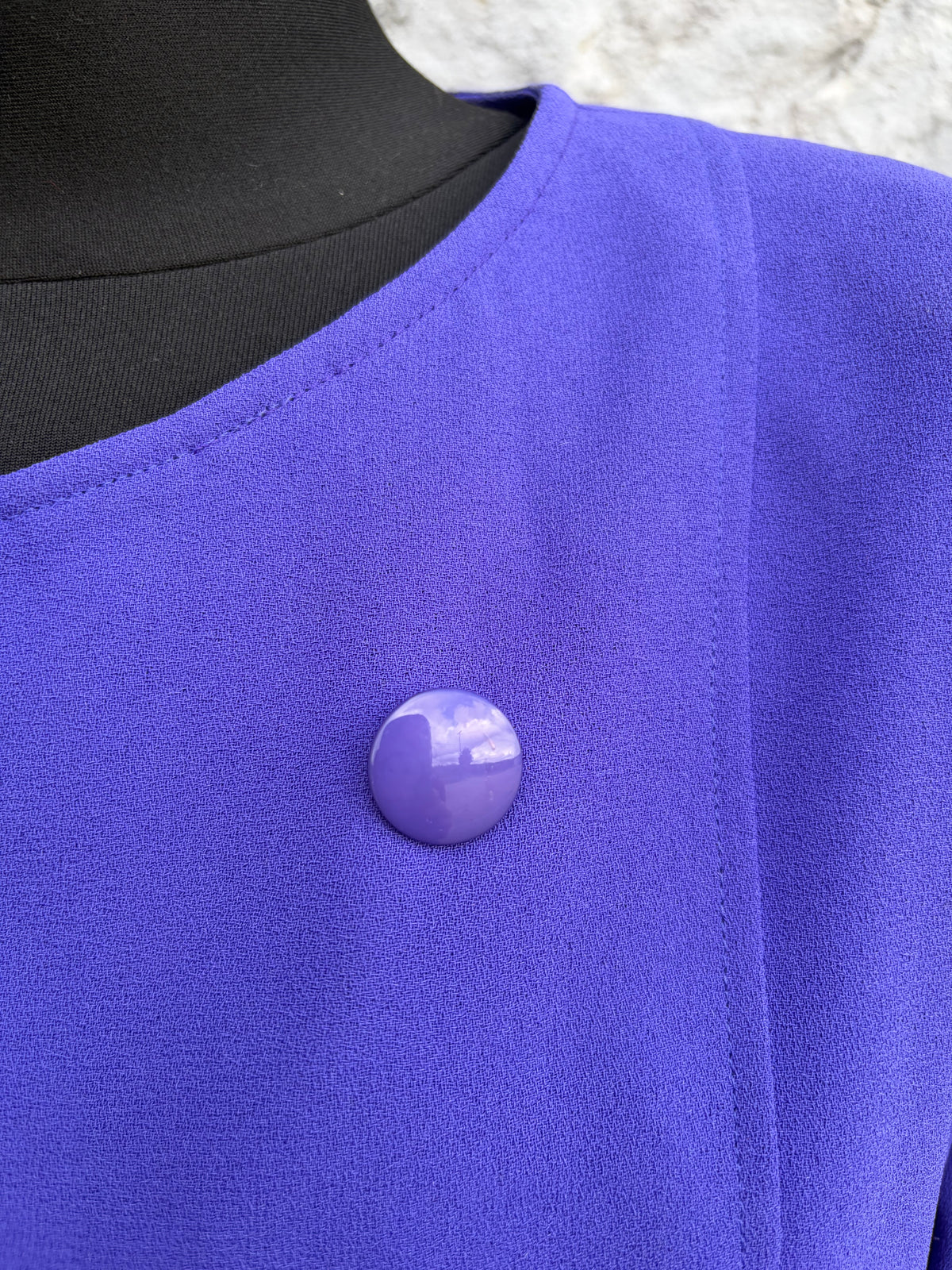 80s short purple jacket uk 12