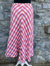 Load image into Gallery viewer, Red checkered skirt uk 8
