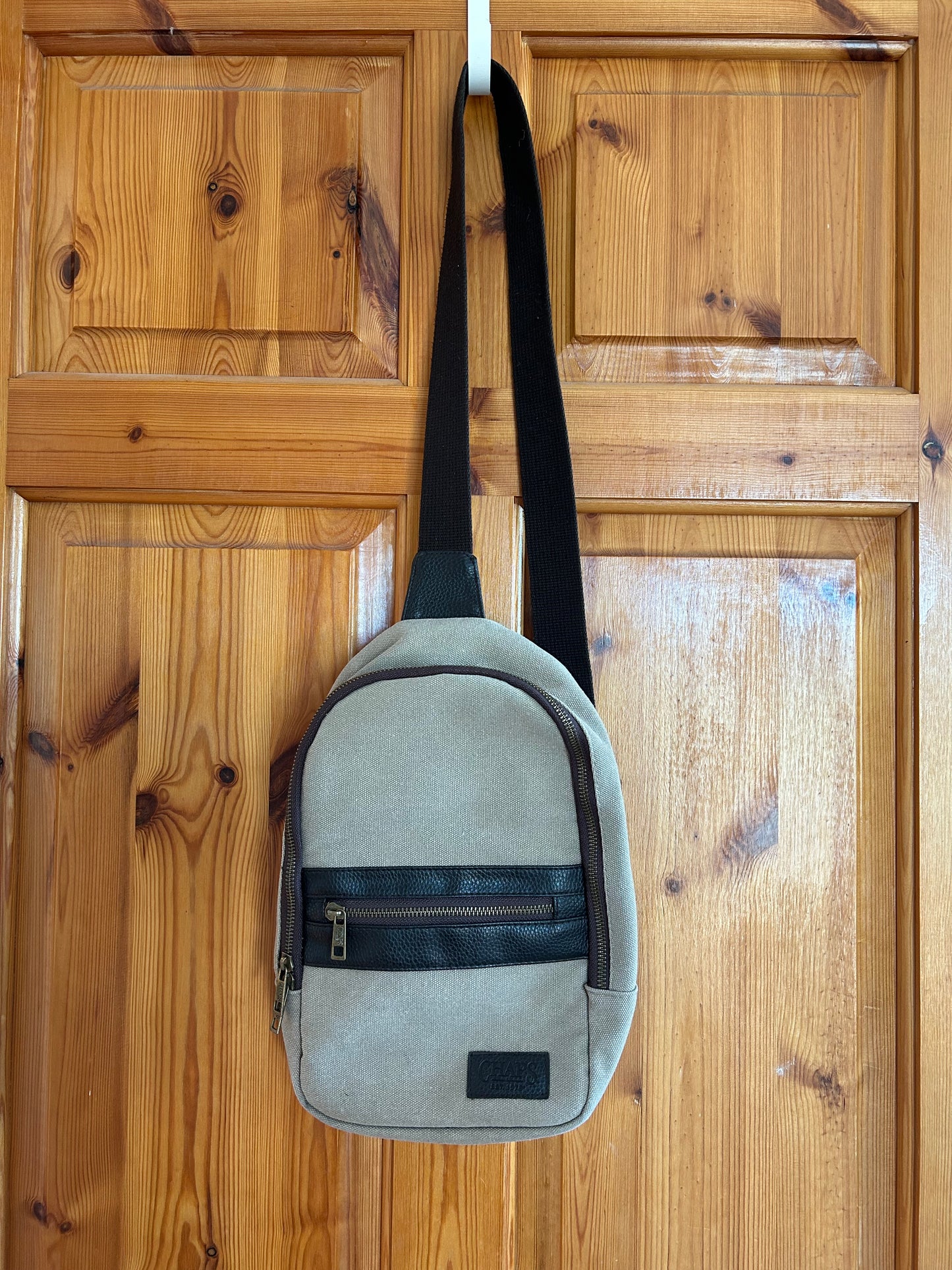 Beige Crossbody bag