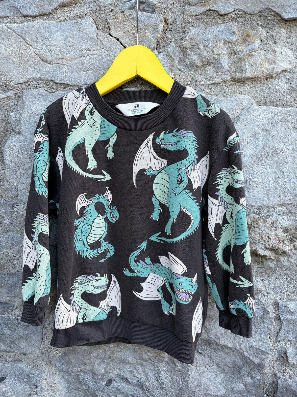 Dragons charcoal sweatshirt 3-4y (98-104cm)
