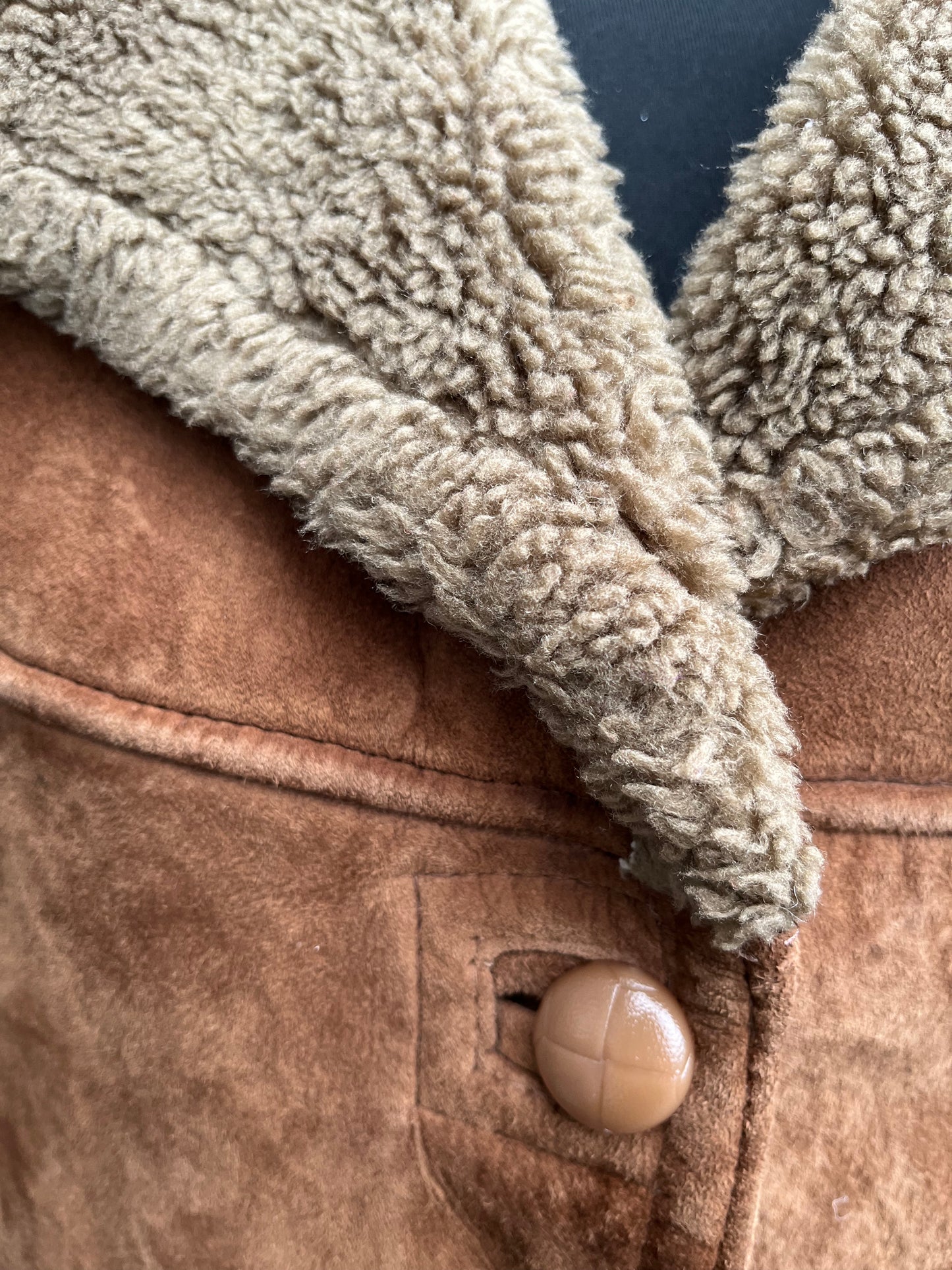 Brown sheepskin coat uk 8