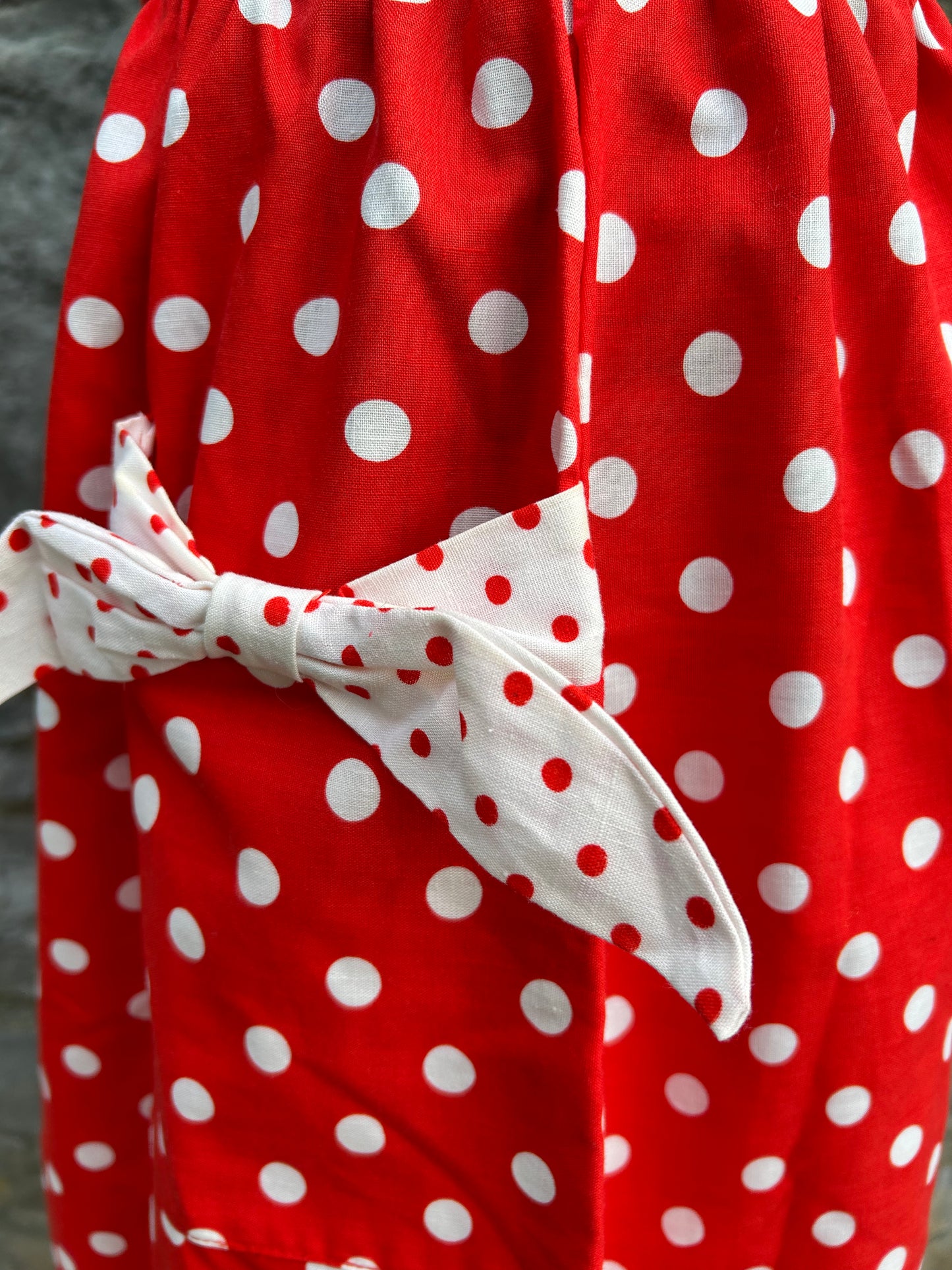 90 red polka dots skirt uk 10-12