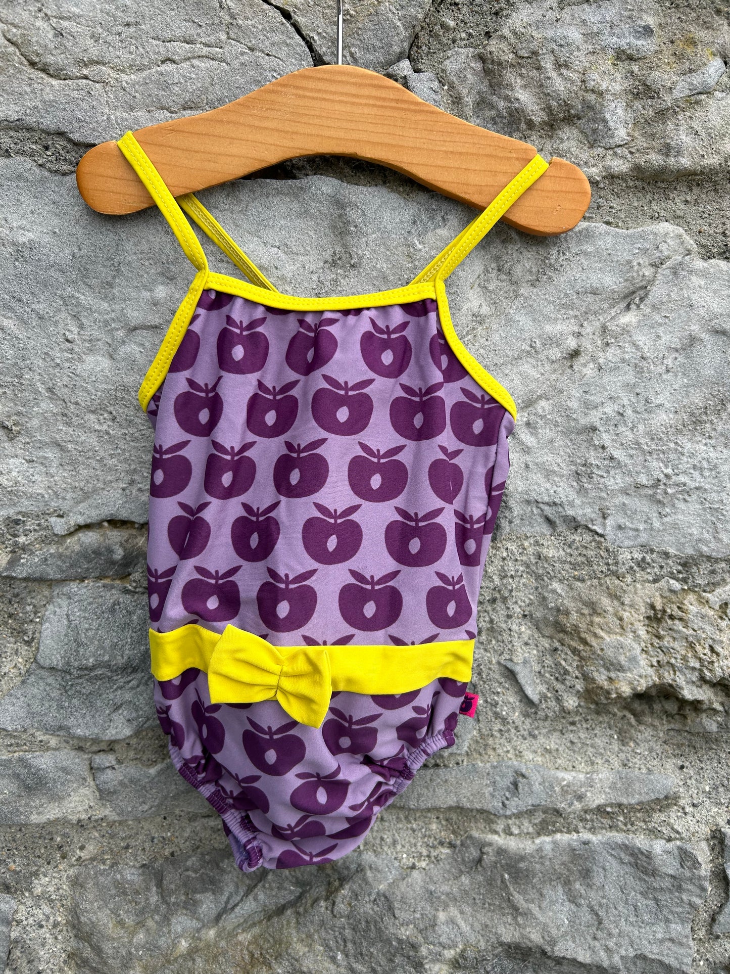 Purple apples swimsuit 9-12m (74-80cm)