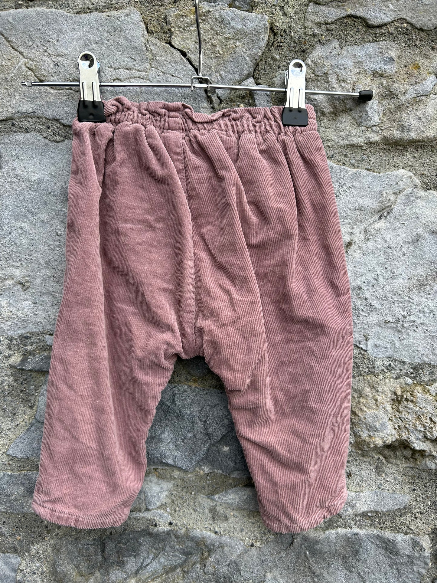 Dusty pink cord pants   6-9m (68-74cm)