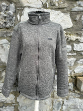 Load image into Gallery viewer, Grey zipped fleece S/M
