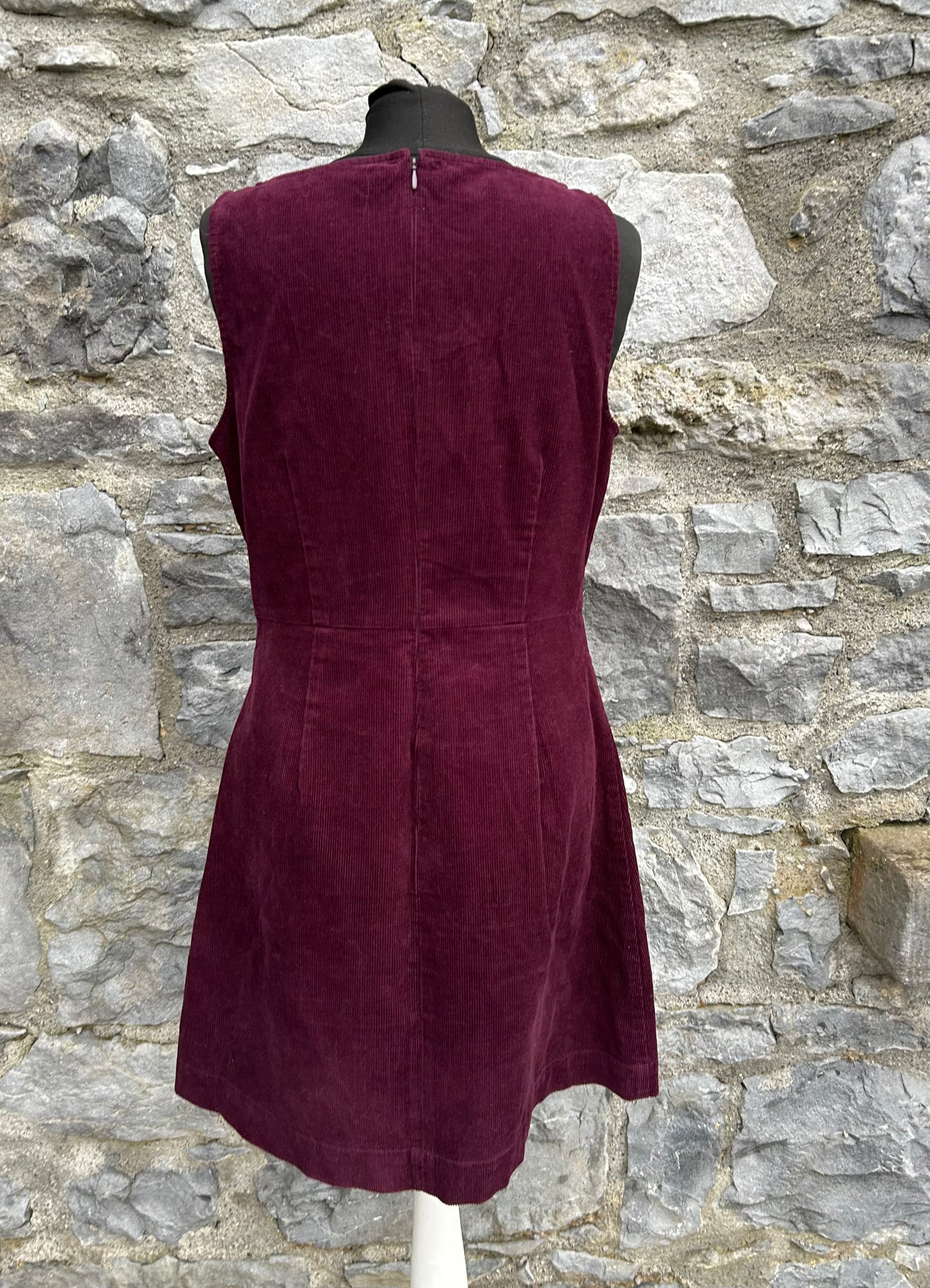 Maroon cord pinafore uk 12