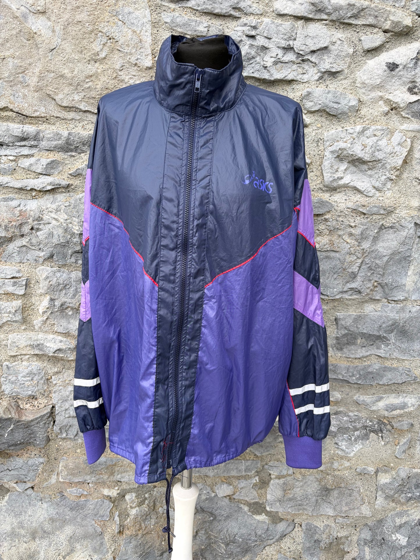 90s purple shell jacket Medium