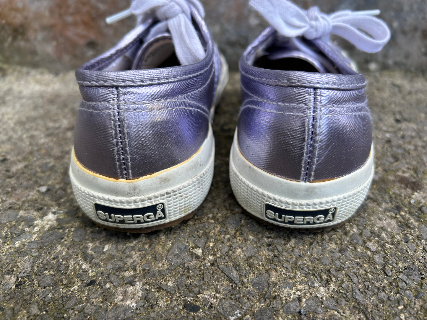 Purple metallic Trainers   uk 1.5 (eu 34)