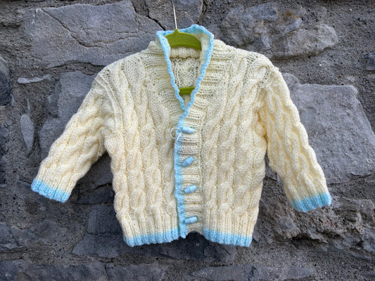 Ecru cable cardigan  6-9m (68-74cm)