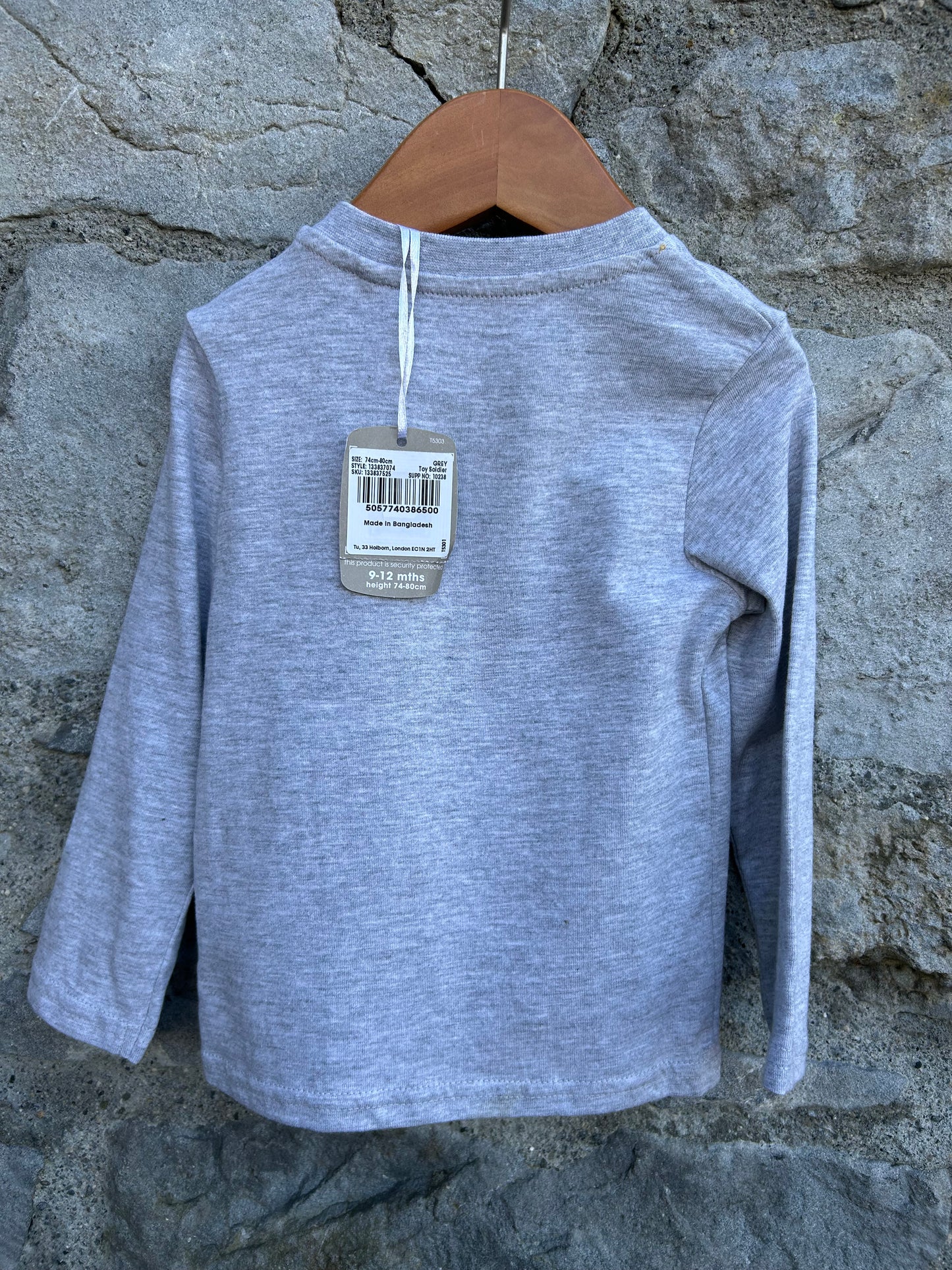 Nutcrackers grey top  9-12m (74-80cm)