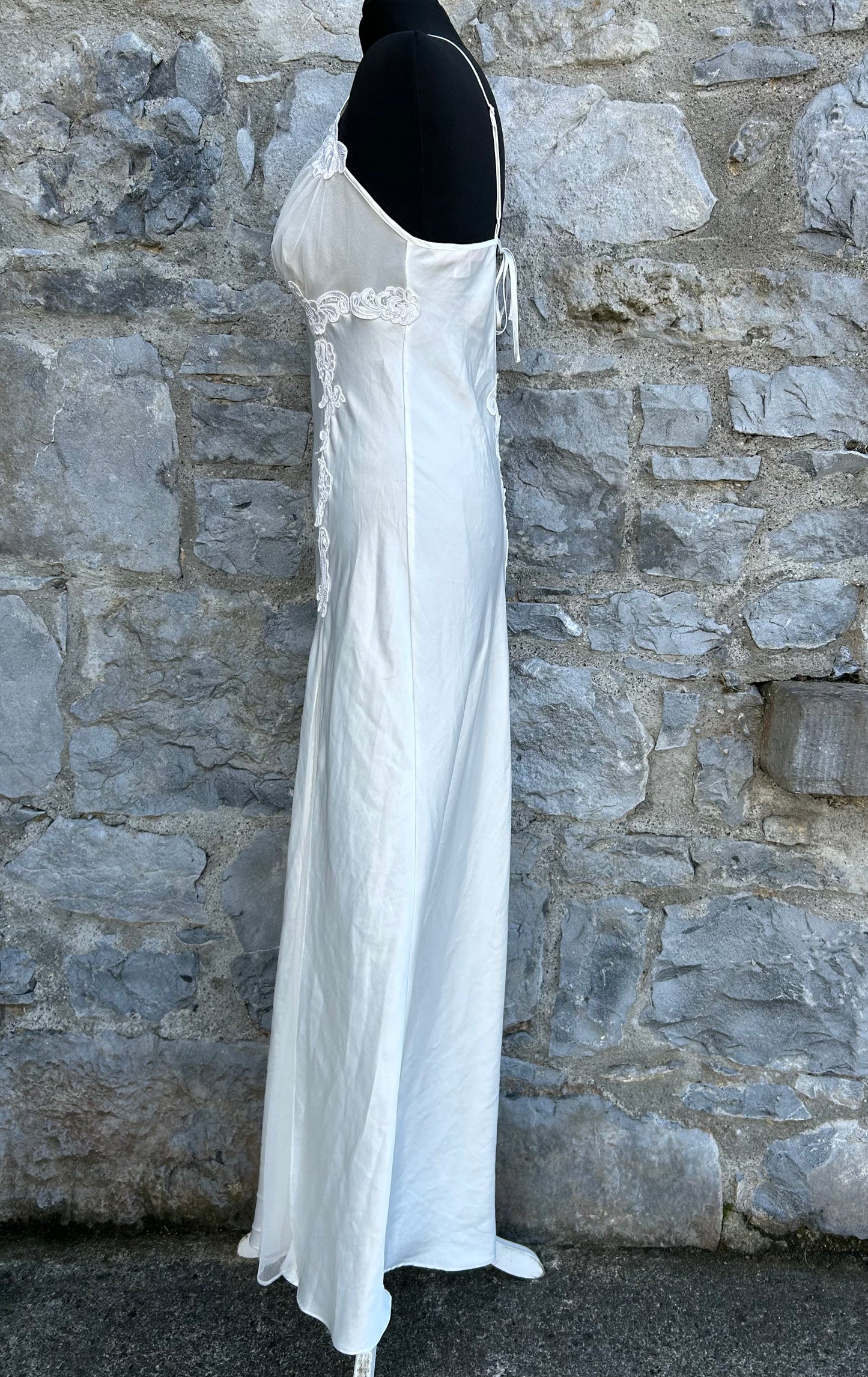 White maxi night gown uk 8