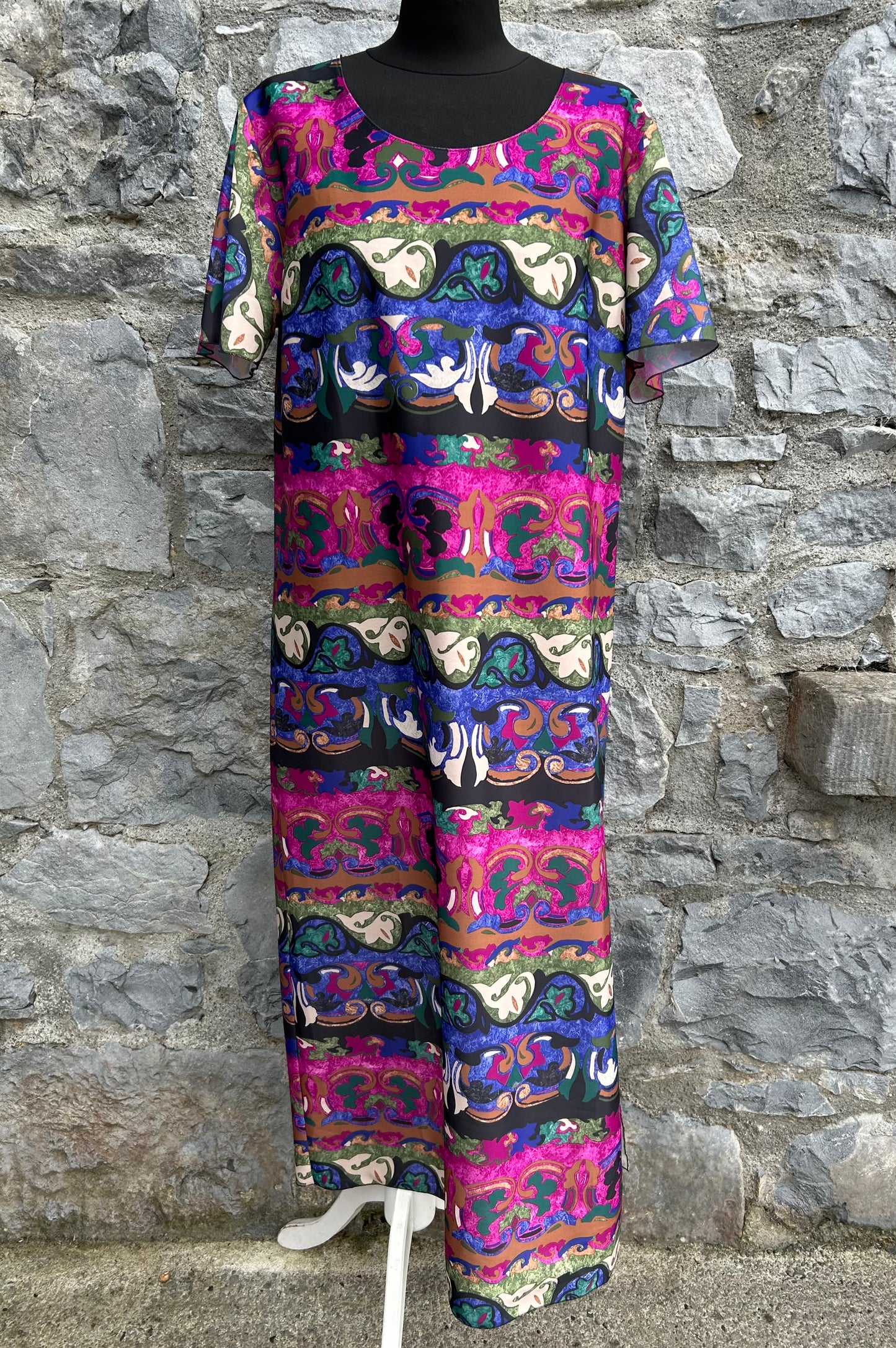 90s Pink&purple panel dress uk 12-14