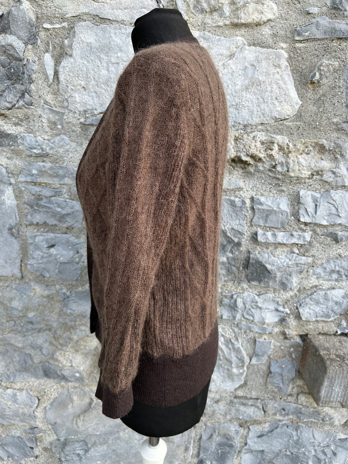 Brown woolly cardigan uk 12