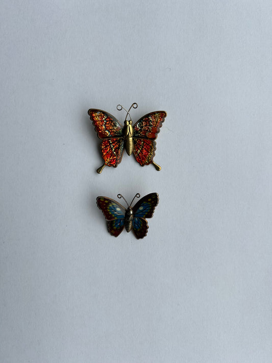 Butterfly brooch set