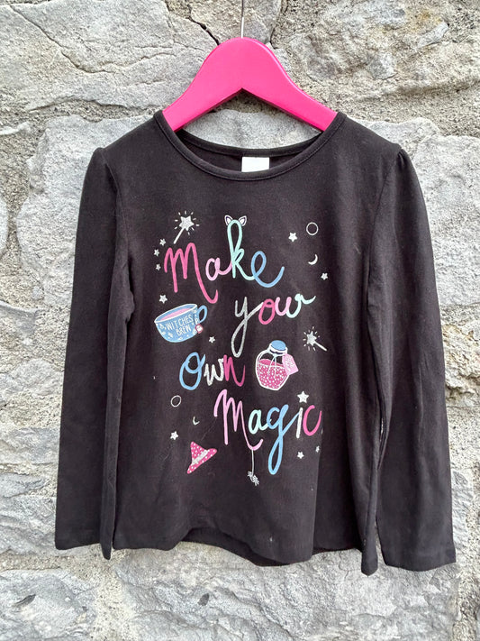 Magic black top 6y (116cm)