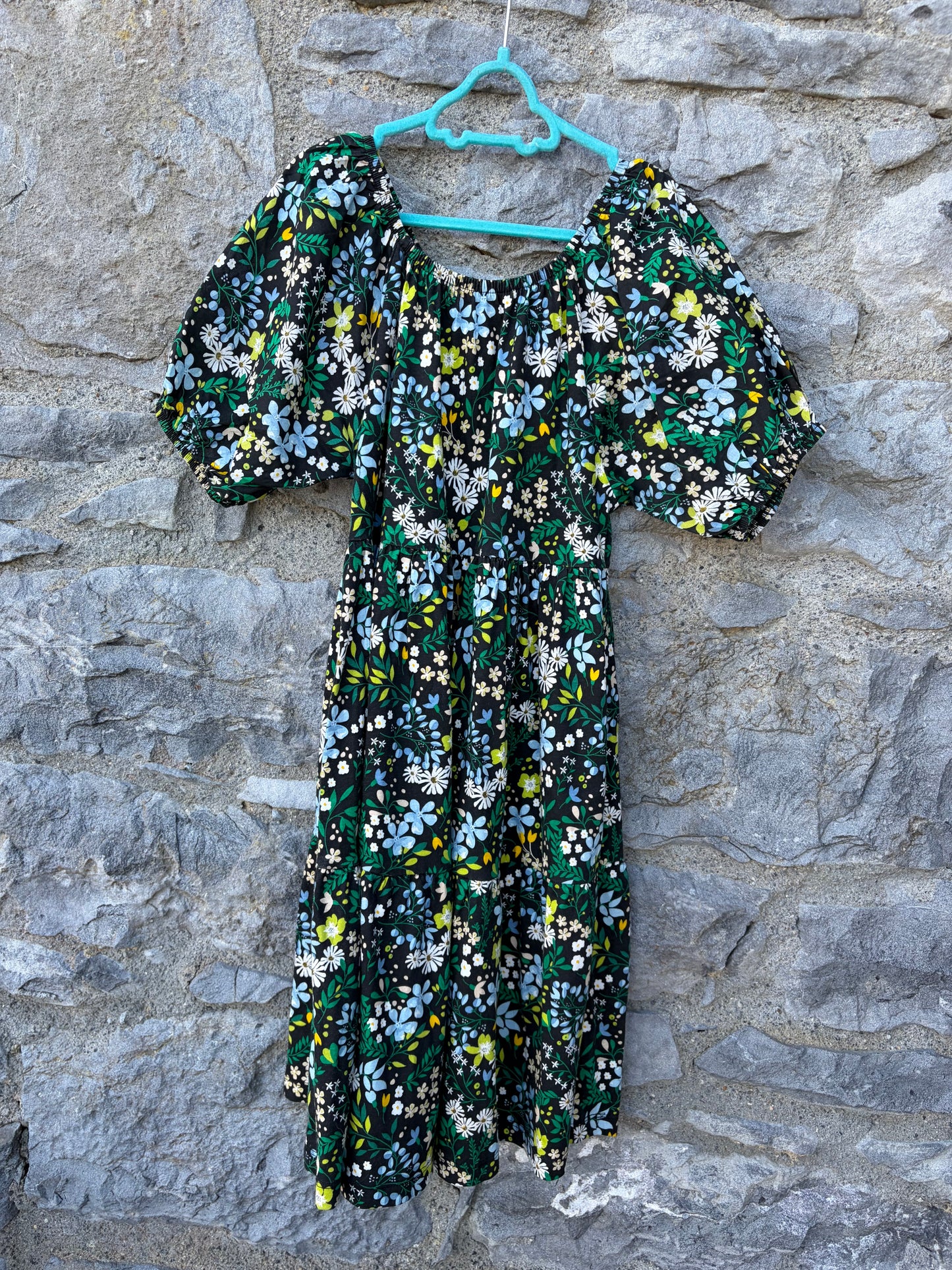 Blue meadow flowers dress 11-12y (146-152cm)