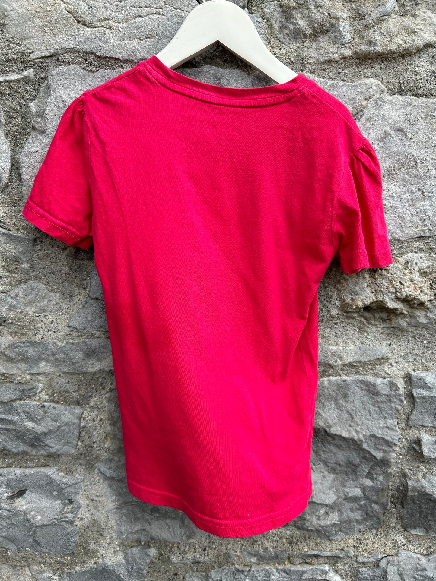 Pink T-shirt  7-8y (122-128cm)