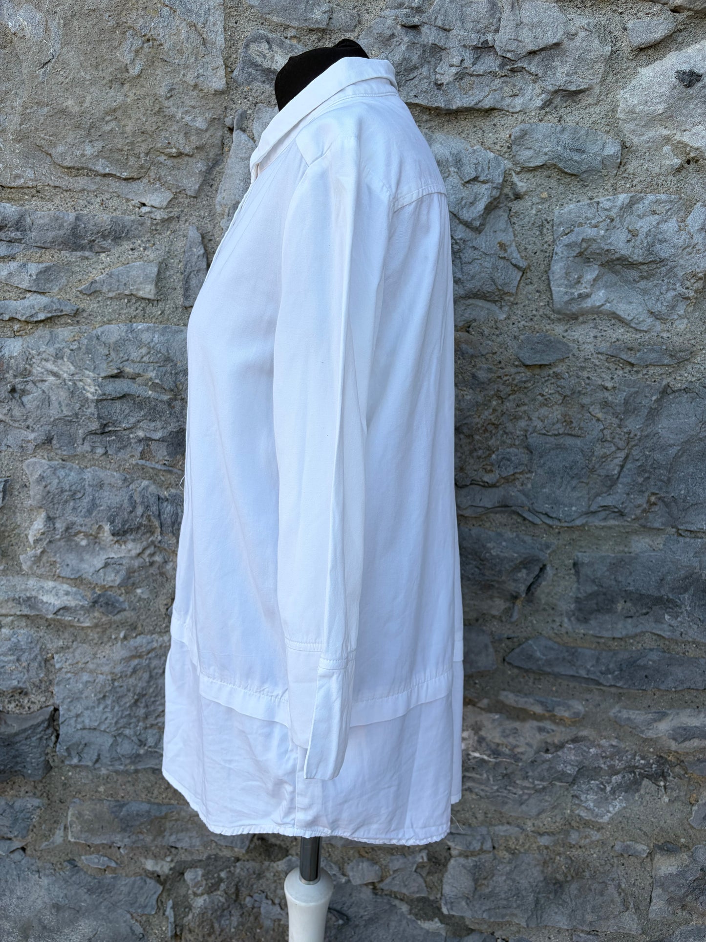 Long white shirt uk 10-12