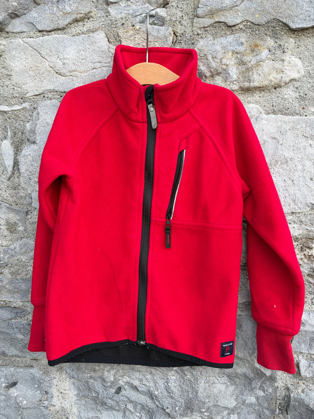Pop red windproof fleece 4-5y (104-110cm)