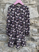 Load image into Gallery viewer, Brown floral dress  8-9y (128-134cm)
