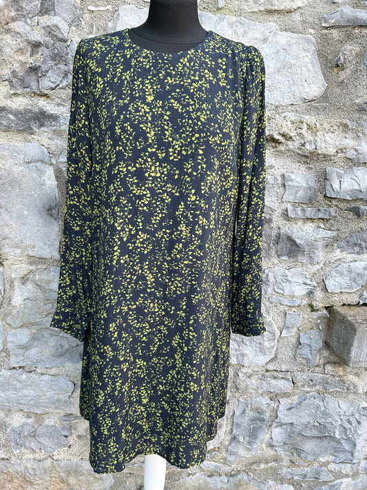 Green leaves dress uk 12