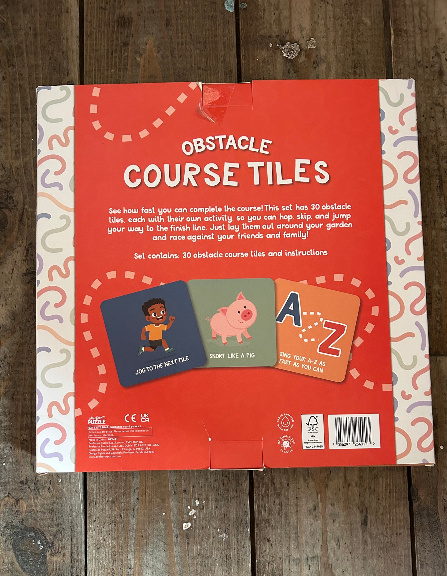 Obstacle course tiles