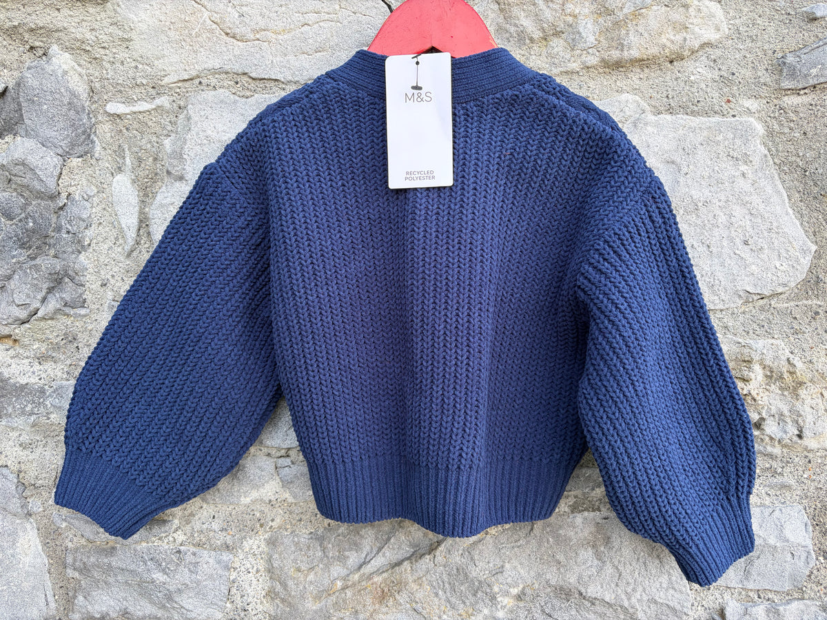 Navy cardigan 5-6y (110-116cm)