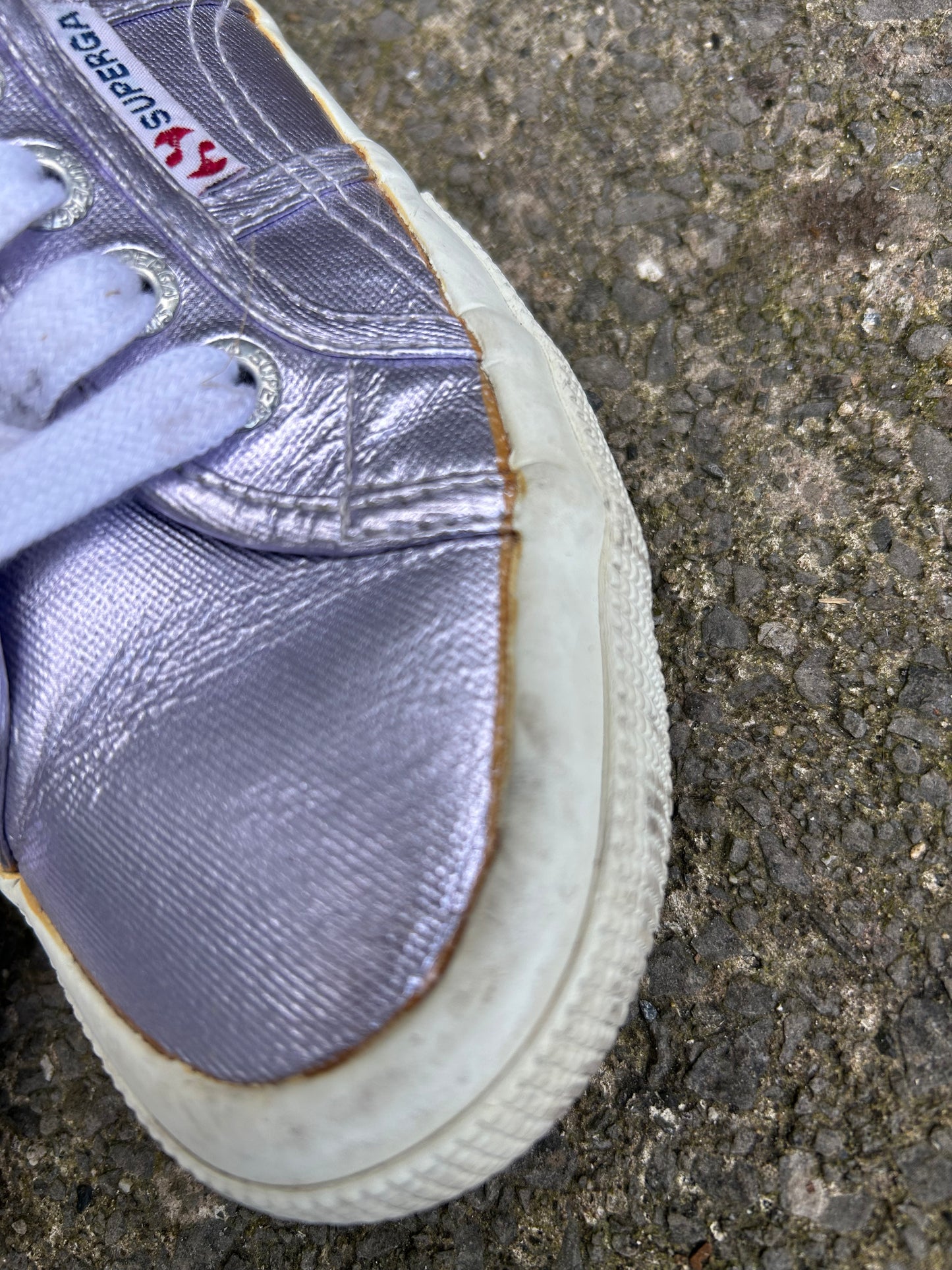 Purple metallic Trainers   uk 1.5 (eu 34)