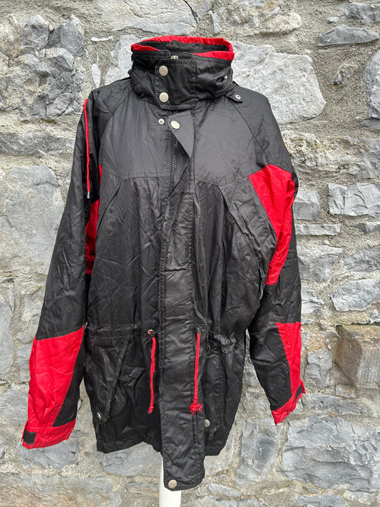 80s red&black jacket Large