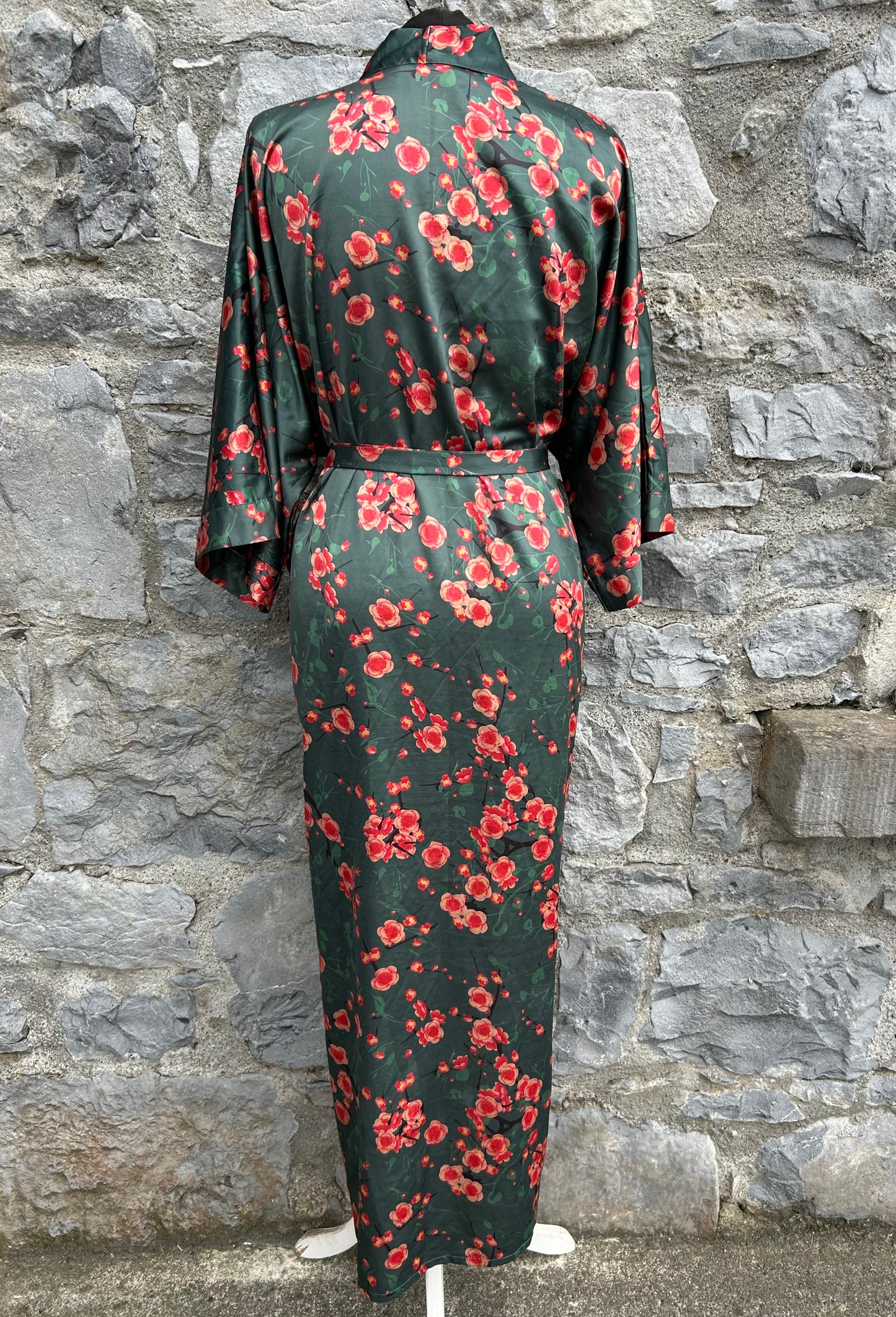 Khaki floral gown uk 12-14