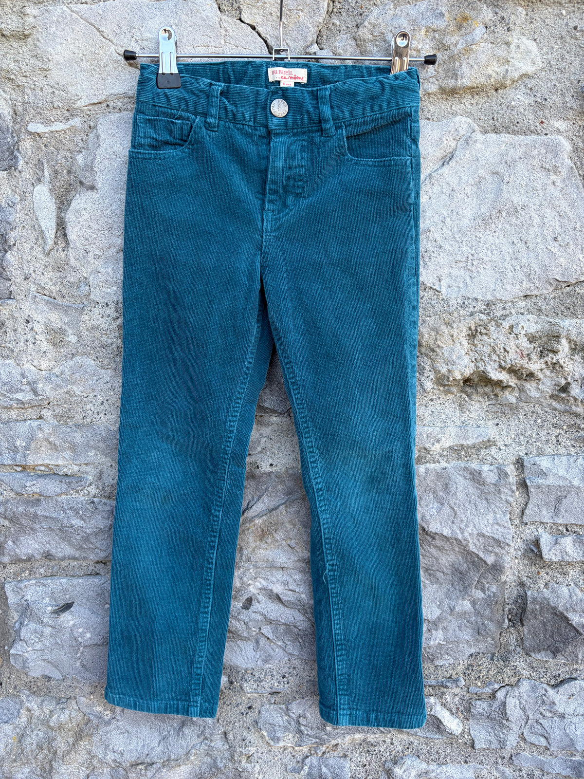 Teal cords  5-6y (110-116cm)