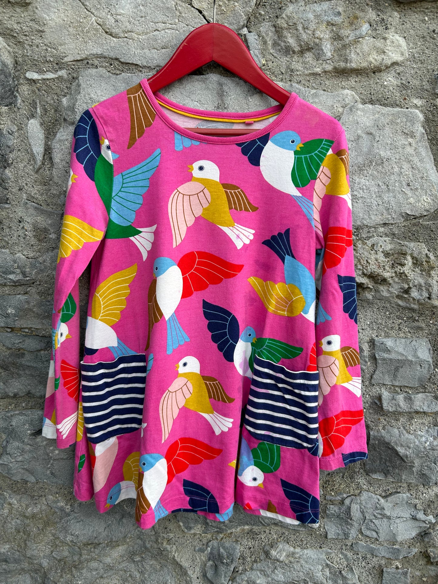 MB Colourful birds tunic  8-9y (128-134cm)