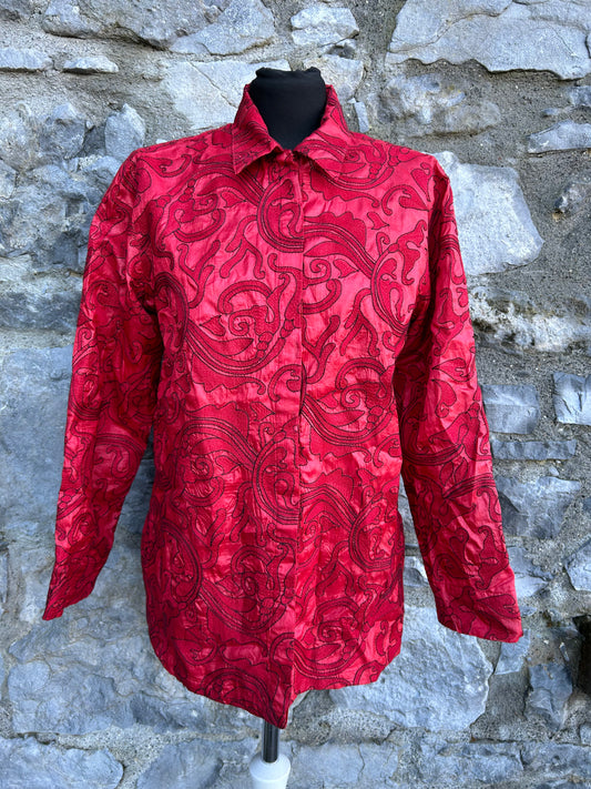 Red floral shirt uk 12