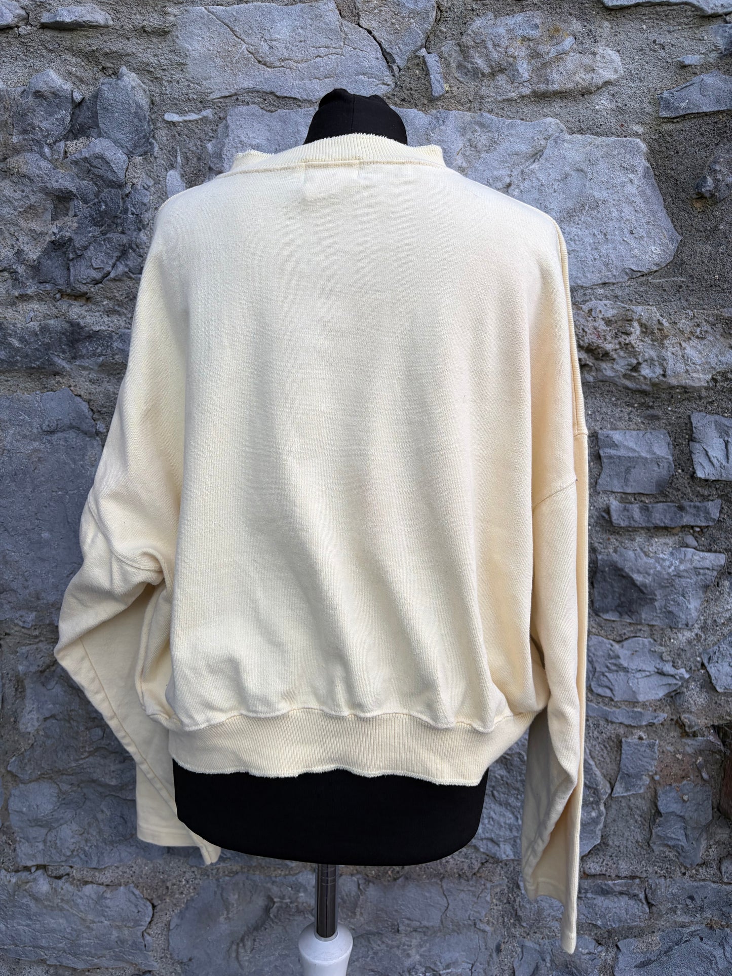 90s yellow sweatshirt uk 12-14