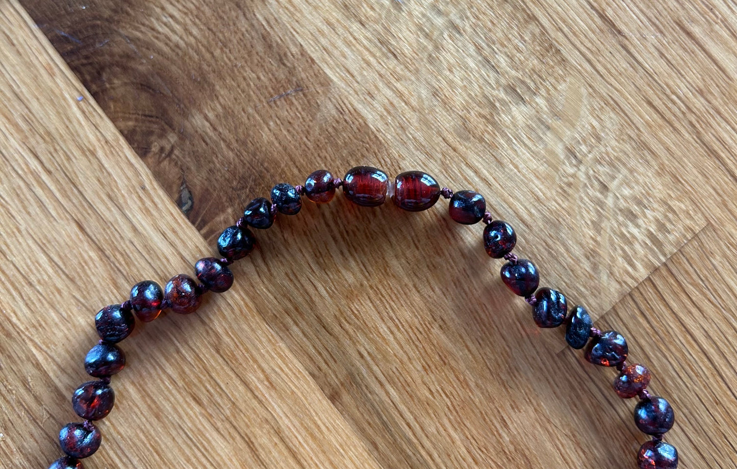 Dark amber necklace