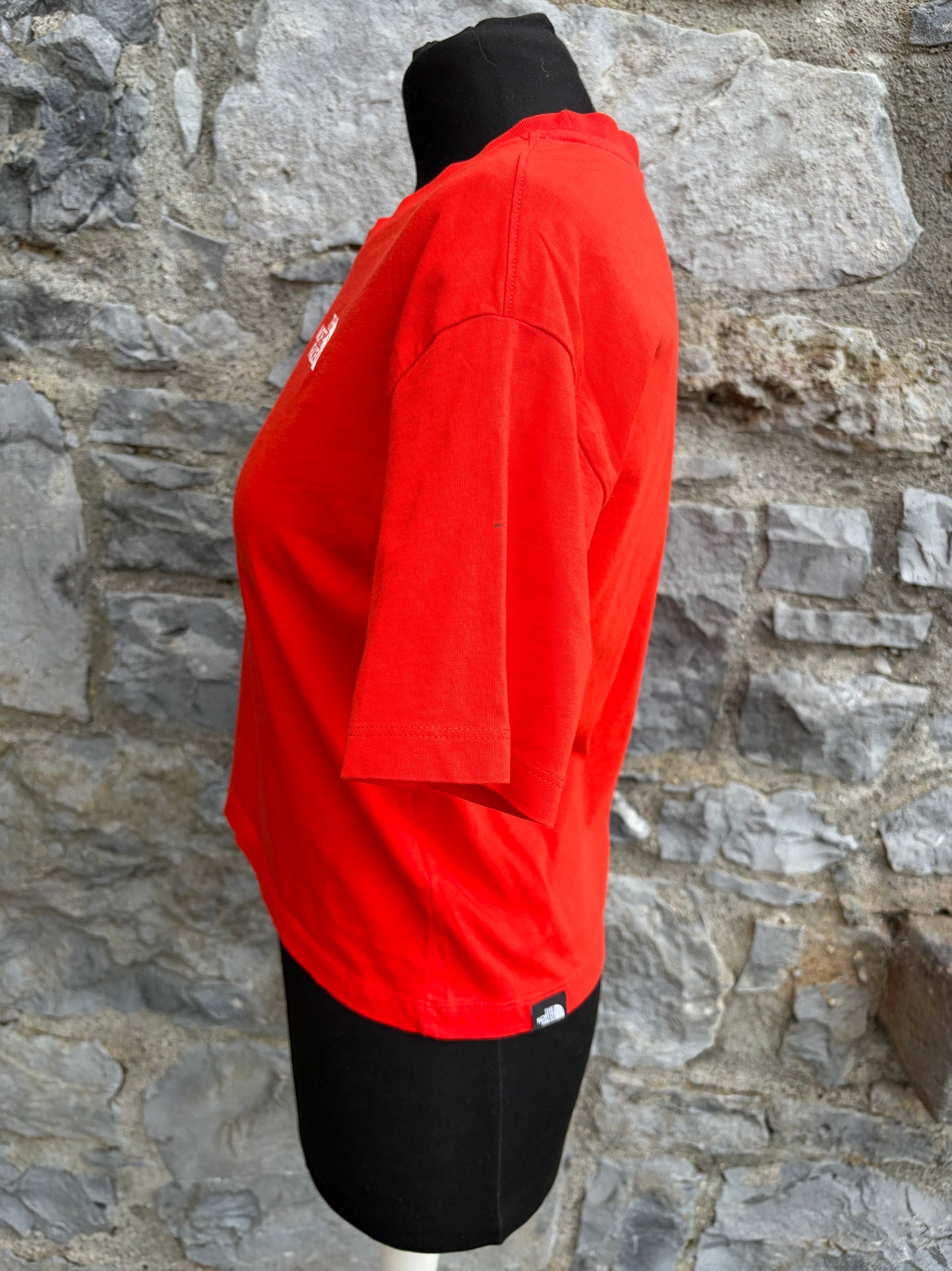 Red cropped T-shirt uk 6-8