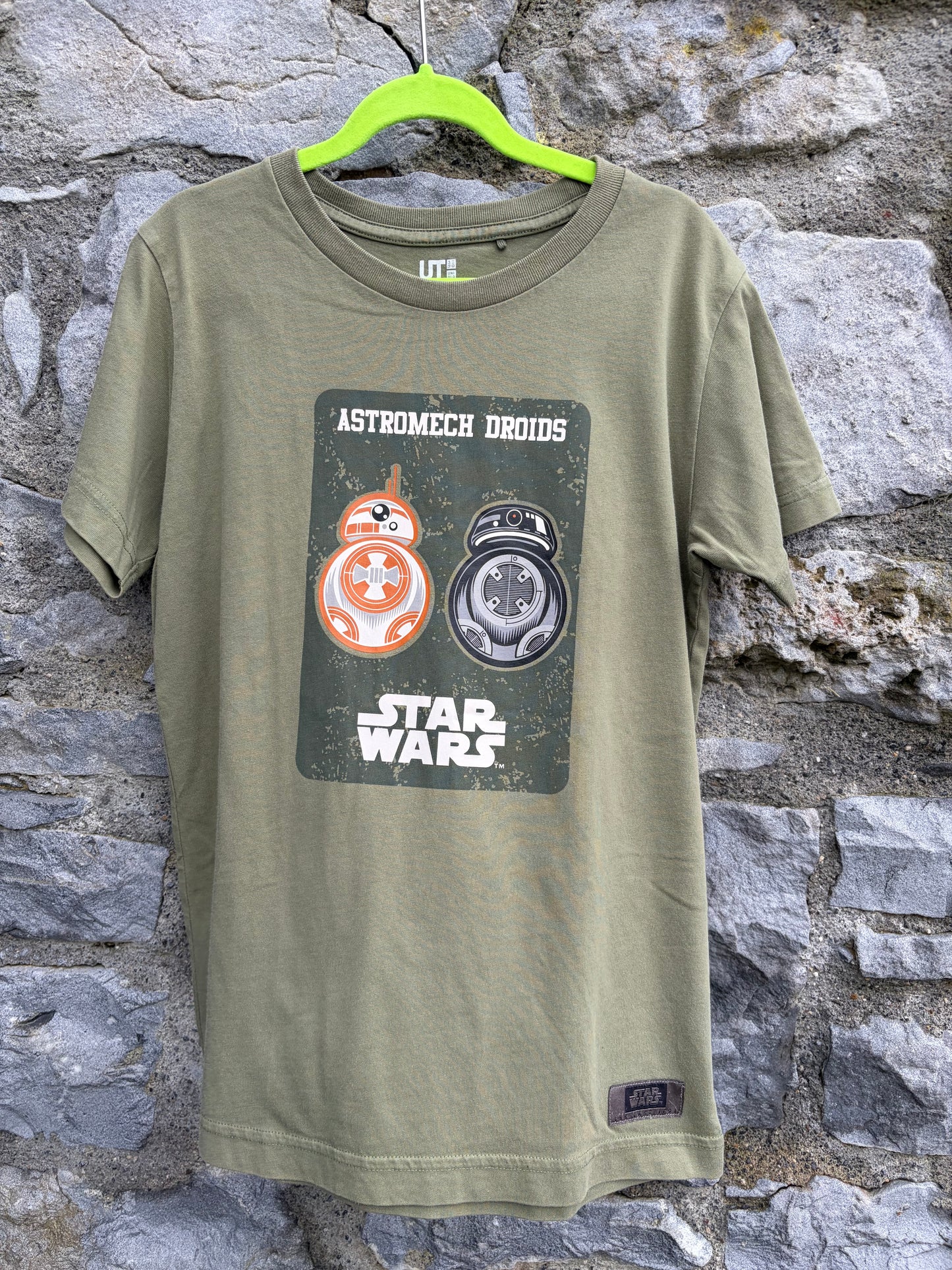 Star Wars droids khaki T-shirt  9-10y (134-140cm)