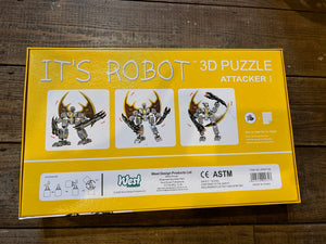 It's robot 3D puzzle attacker