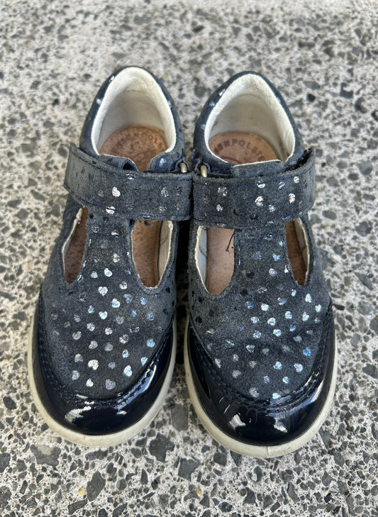 Charcoal spotty shoes  uk 7 (eu 24)