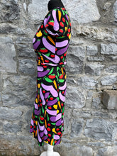 Load image into Gallery viewer, Colourful vegetables wrap dress uk 8-10
