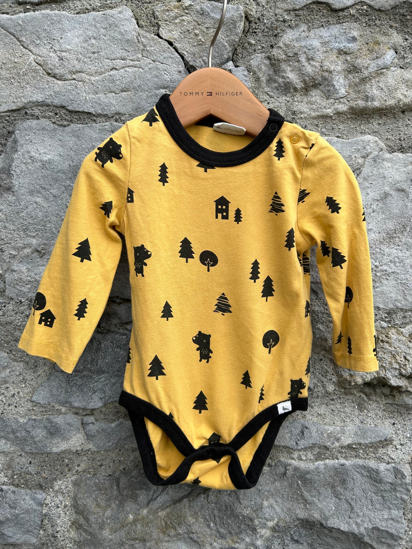 Trees yellow vest 6-9m (68-74cm)