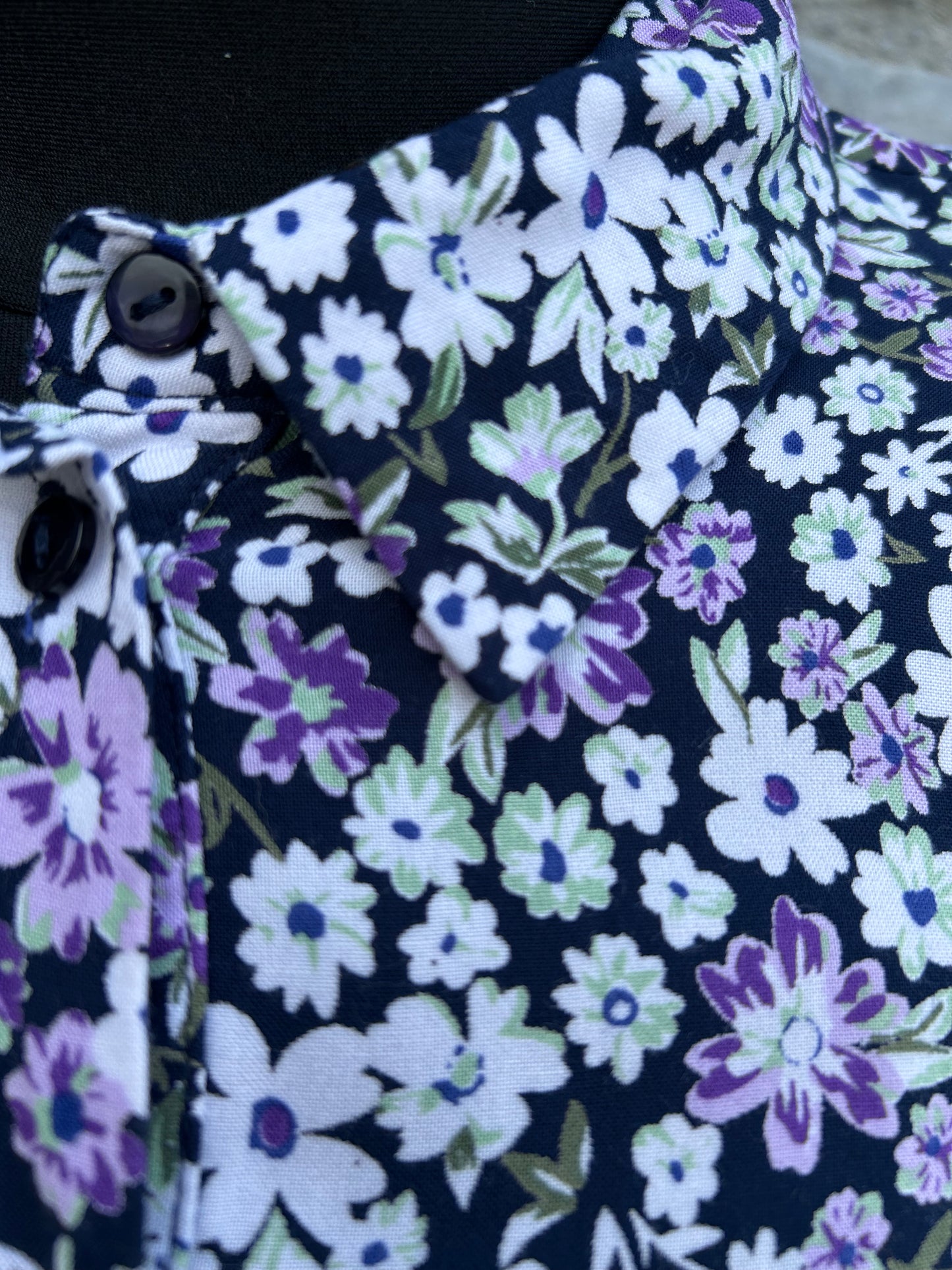 Purple flowers dress uk 12