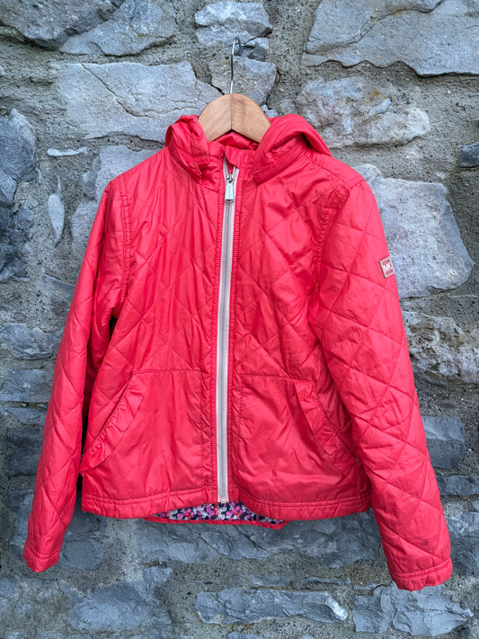 Red quilted jacket 7-8y (122-128cm)