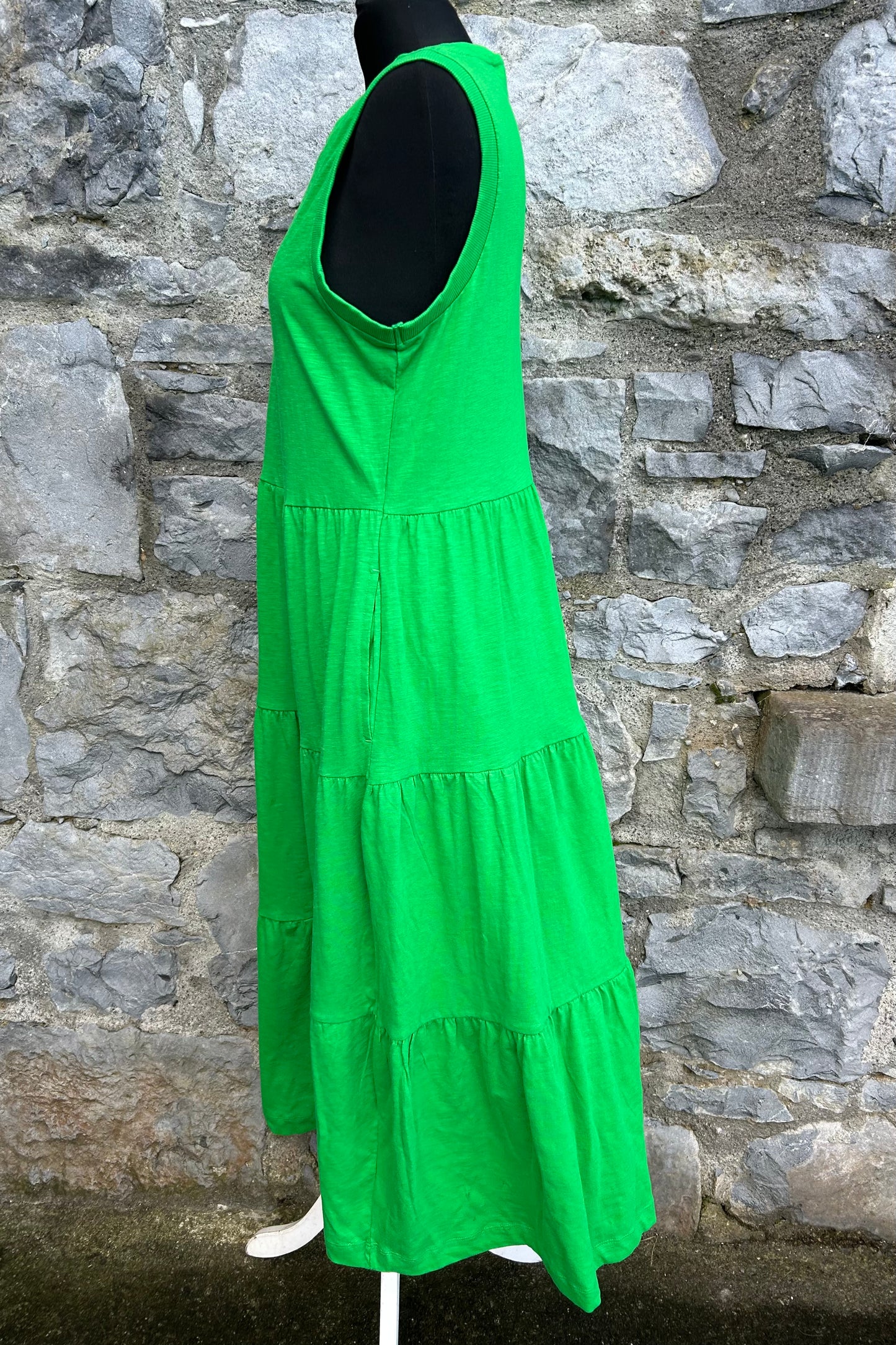 Green tiered dress uk 10-12