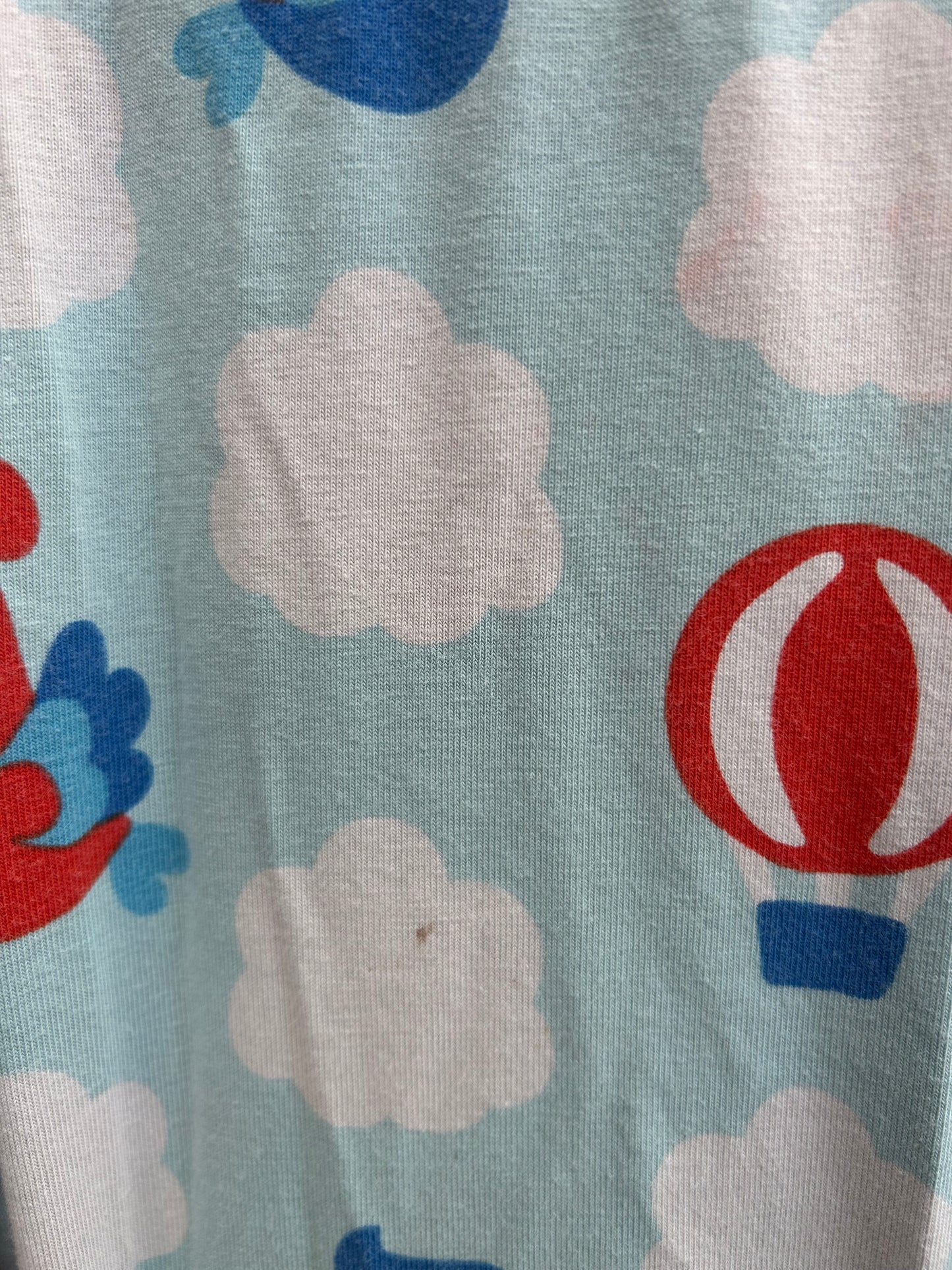 Balloons blue rib pants  9-12m (74-80cm)