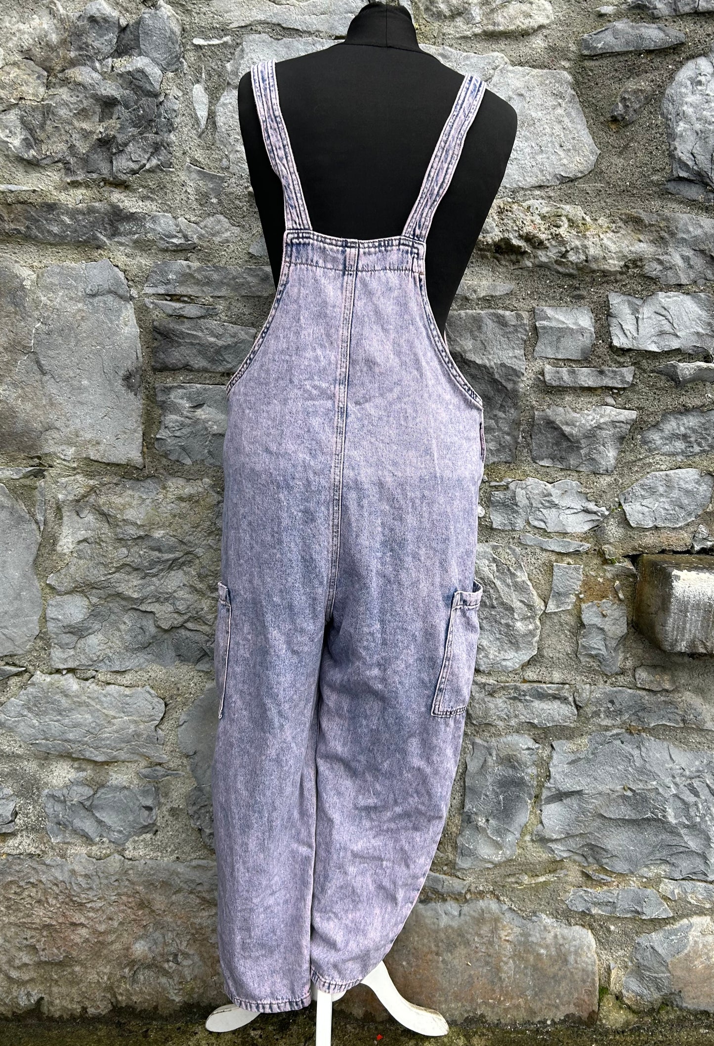 Lilac denim dungarees 13y (158cm)